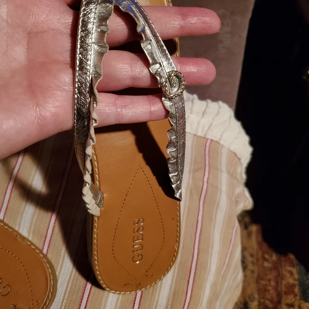 Guess Ruffles & Rhinestones Sandals - Picture 7 of 8